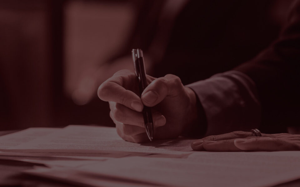 Signing paperwork